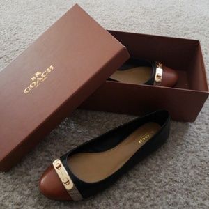 Adorable, authentic Coach flats